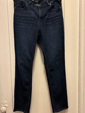J. Jill High Rise Straight Leg Stretch Blue Jeans - Size 12